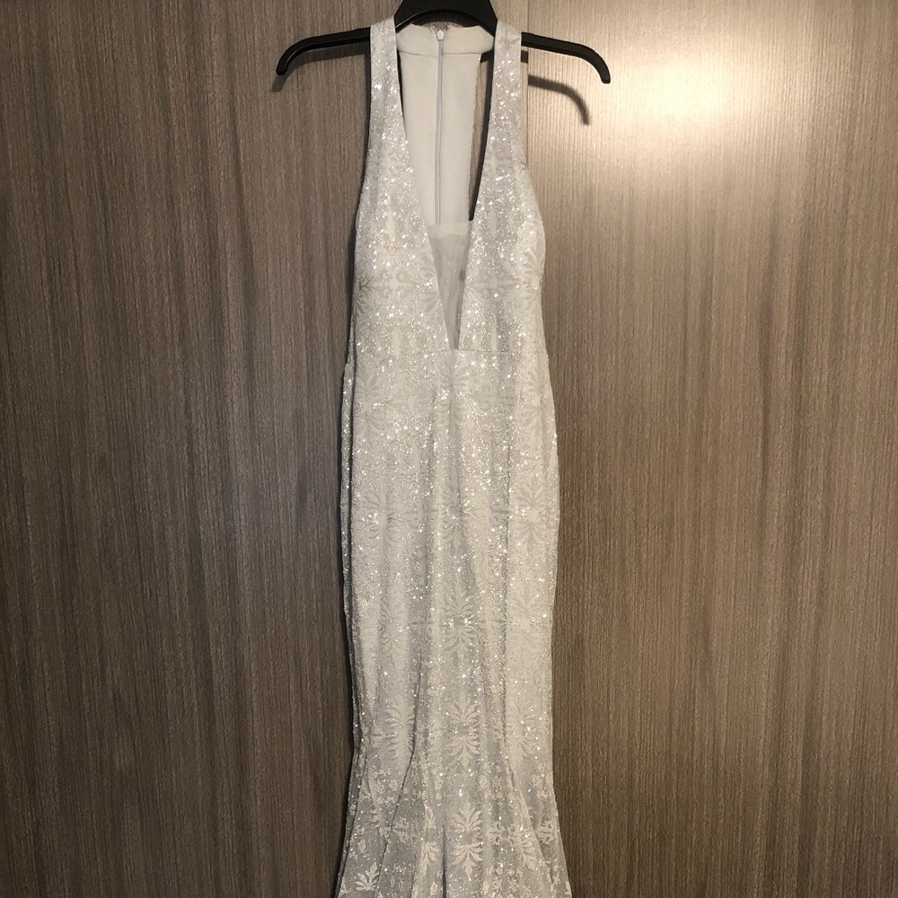 Beautiful and sparkly silver dress